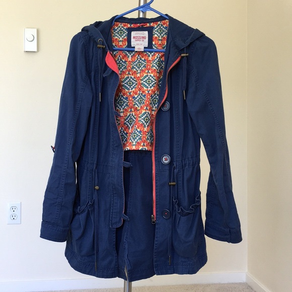 Mossimo Supply Co. Jackets & Blazers - Light weight dark blue parka jacket